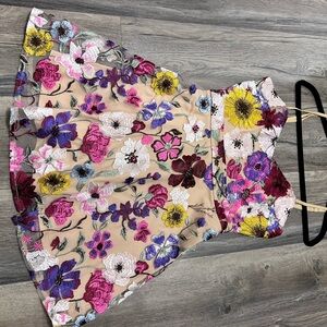 Lulu's Vibrant Floral Mini Dress